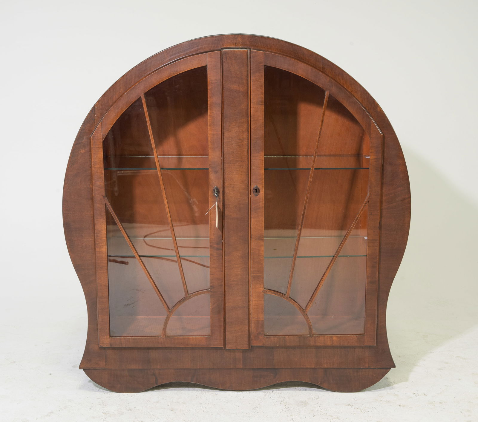 English Walnut Art Deco Bookcase / Showcase (1 of 6)
