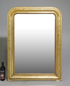 Louis Philippe Style Gold Framed Mirror #1