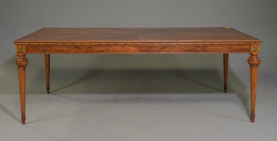French Louis XVI Style Large Dining Table