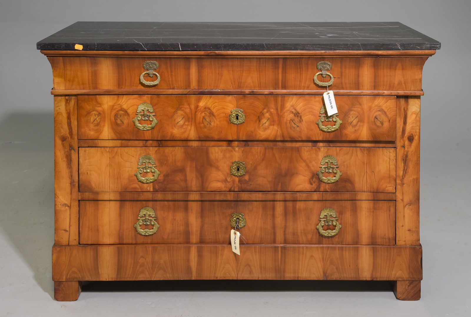 French Marble Top Four Drawer Chest: French Marble Top Four Drawer Chest - 36 in tall x 52.5 x 22