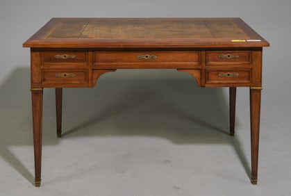 Louis XVI Style Leather Top Desk / Writing Table