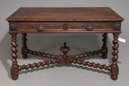 Louis XIII Style French Twist Writing Table