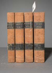 Henry's Leather Bound Bible Volumes 1 Through 4