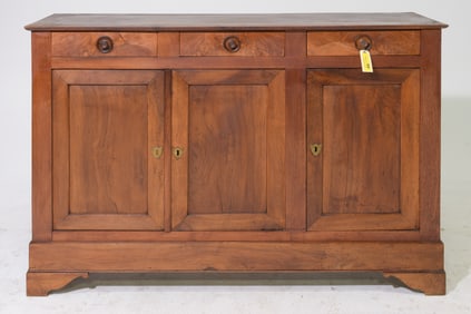 French Narrow Three Door Sideboard / Enfilade