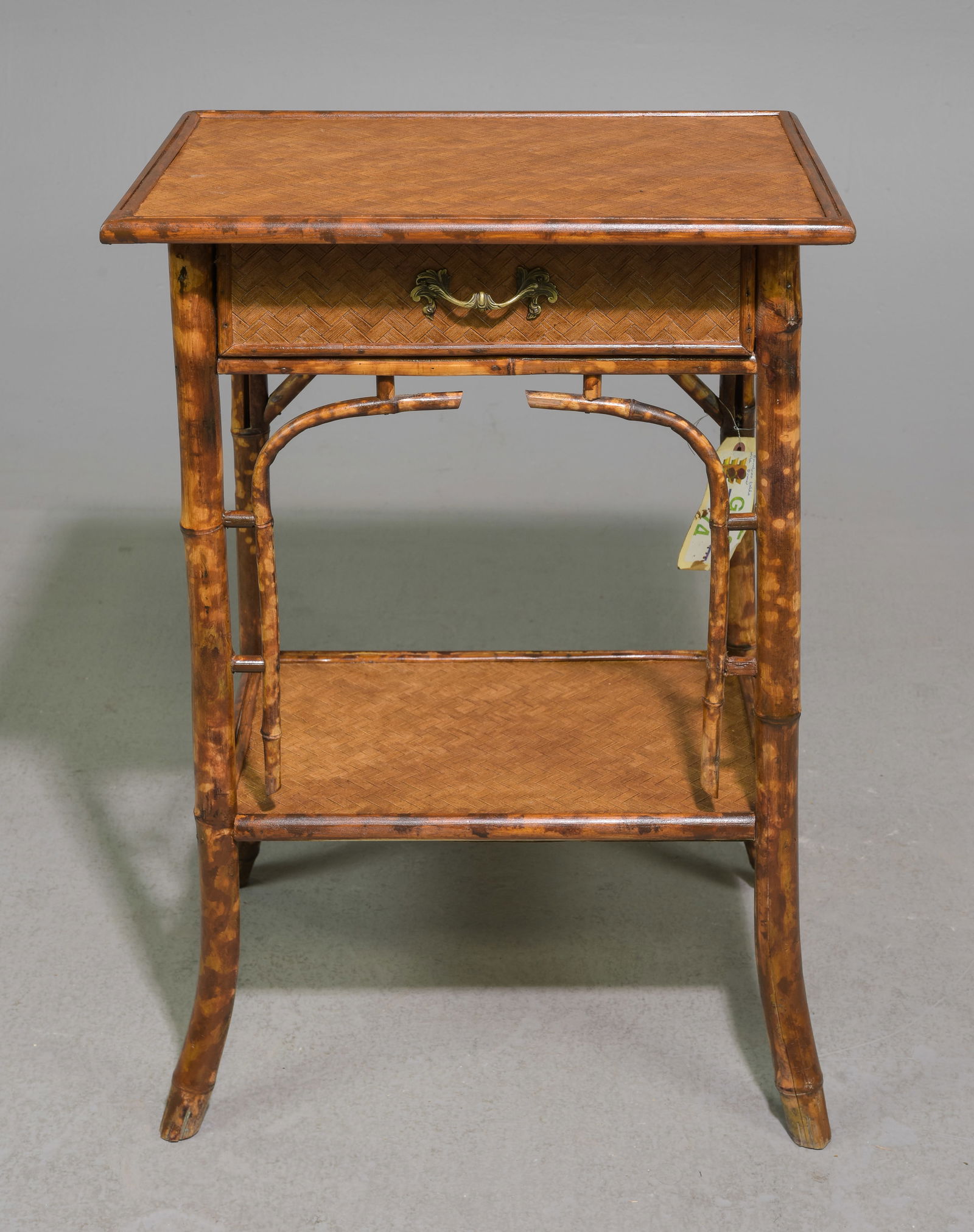 Bamboo Single Drawer Occasional Table (1 of 5)