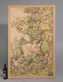 French Romantic Needlepoint Tapestry