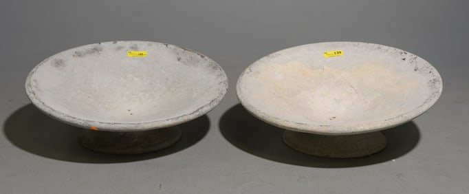 Willy Guhl (1915-2004) - 2 Low Off Kilter Planters