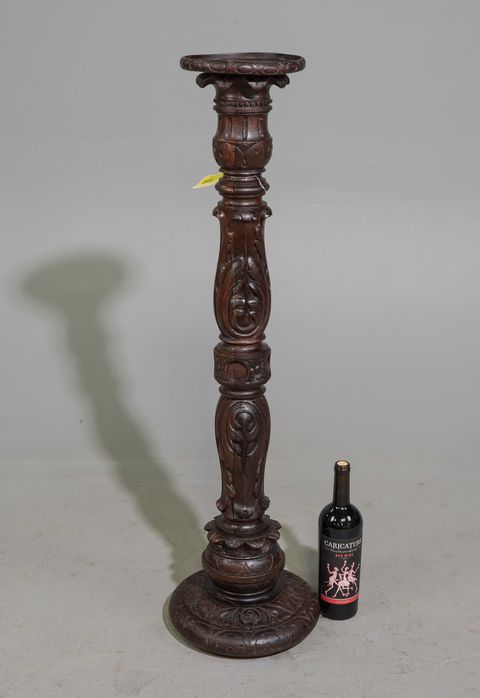 French Carved Walnut Plant Stand / Pedestal #2 (1 of 4)