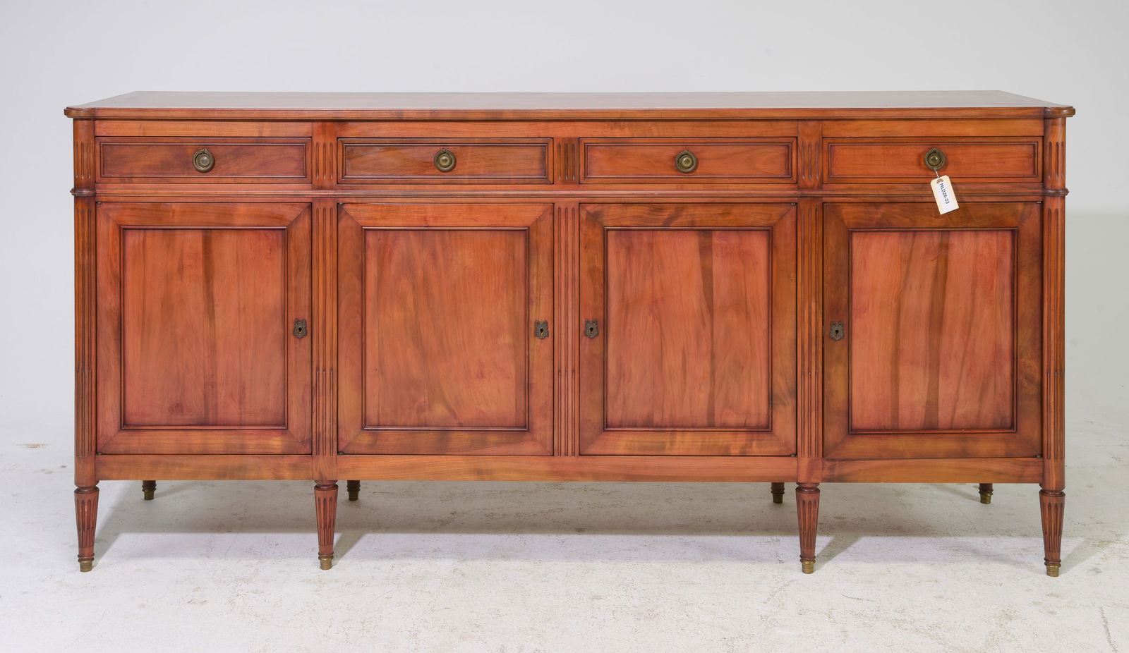 Louis XVI Style Cherry Four Door Sideboard (1 of 7)