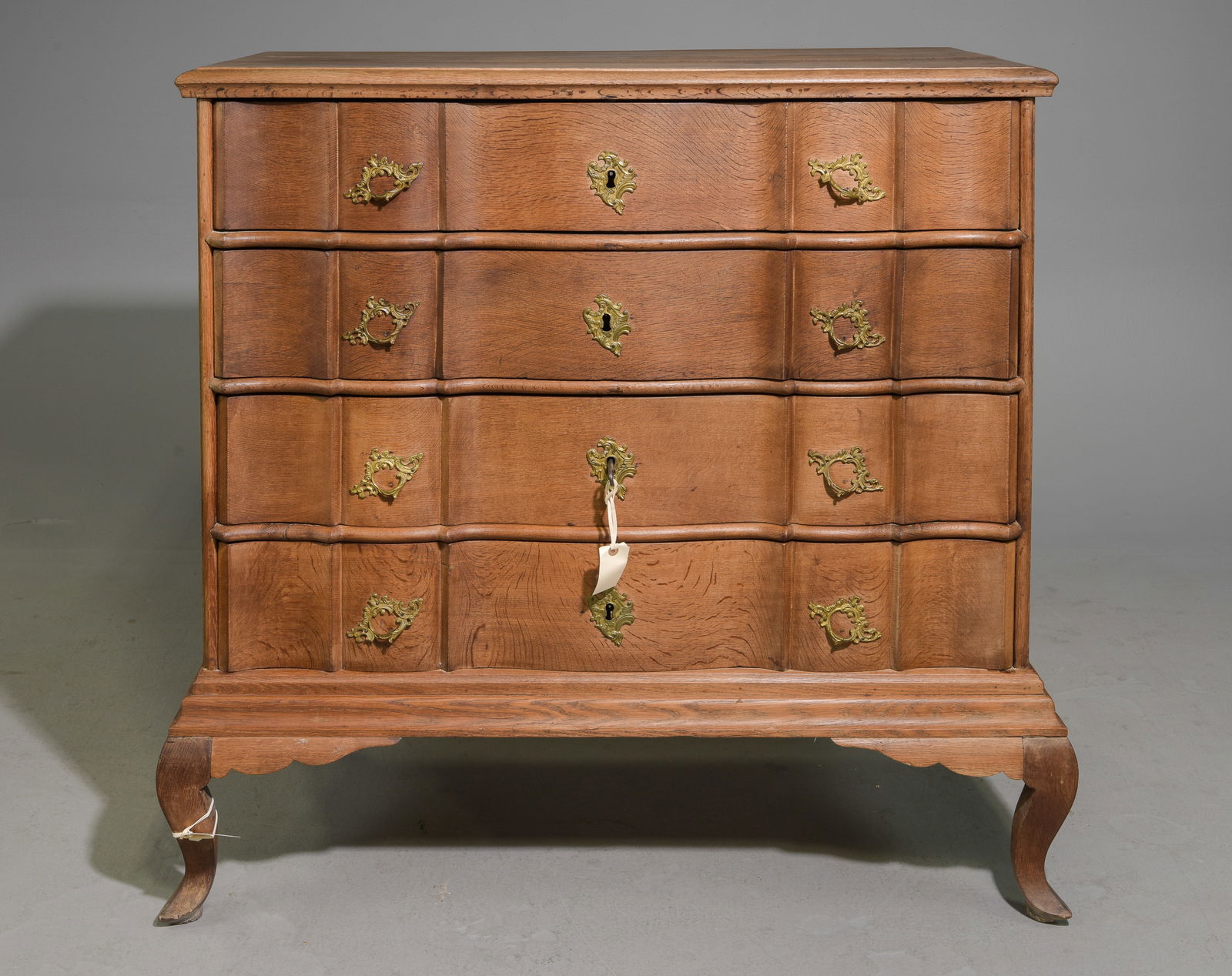 Danish Oak 4 Drawer Chest / Dresser (1 of 5)