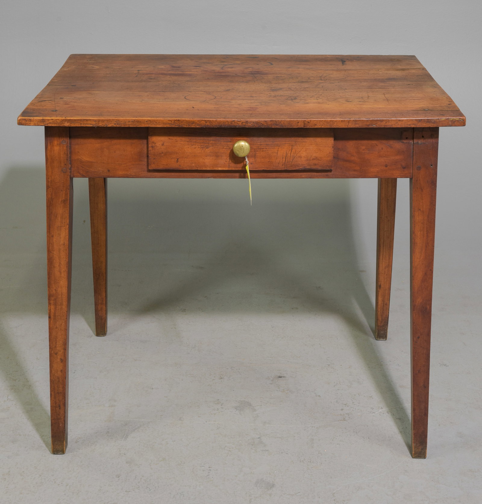 French Rustic Single Draweer Table: French Rustic Single Draweer Table - 27 in tall x 32.25 x 22