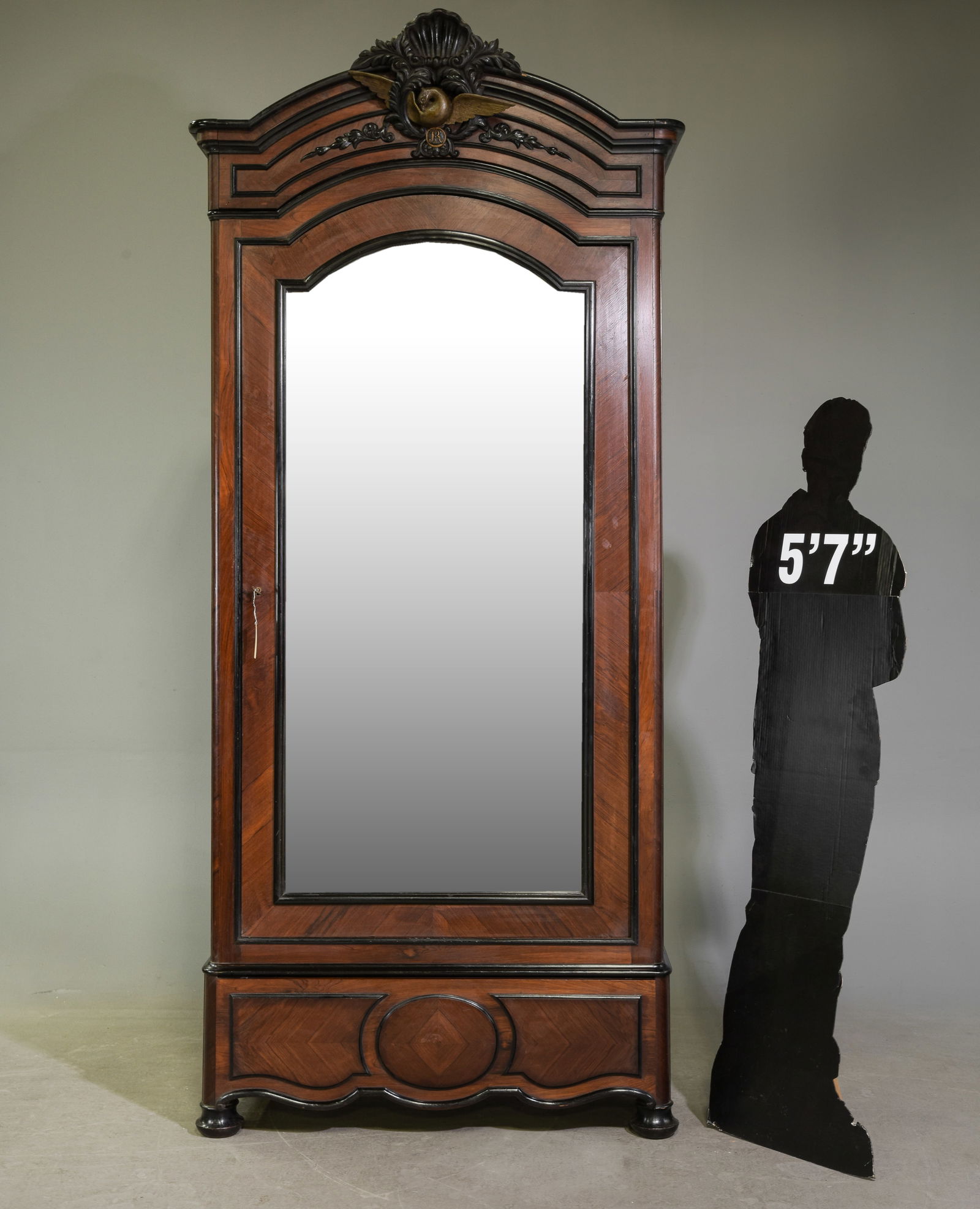 Napoleon III Style Mirror Door Robe c.1930's-40's (1 of 9)