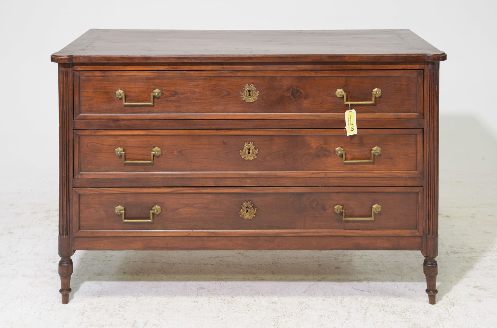 Louis XVI Style Three Drawer Chest #2 (1 of 5)