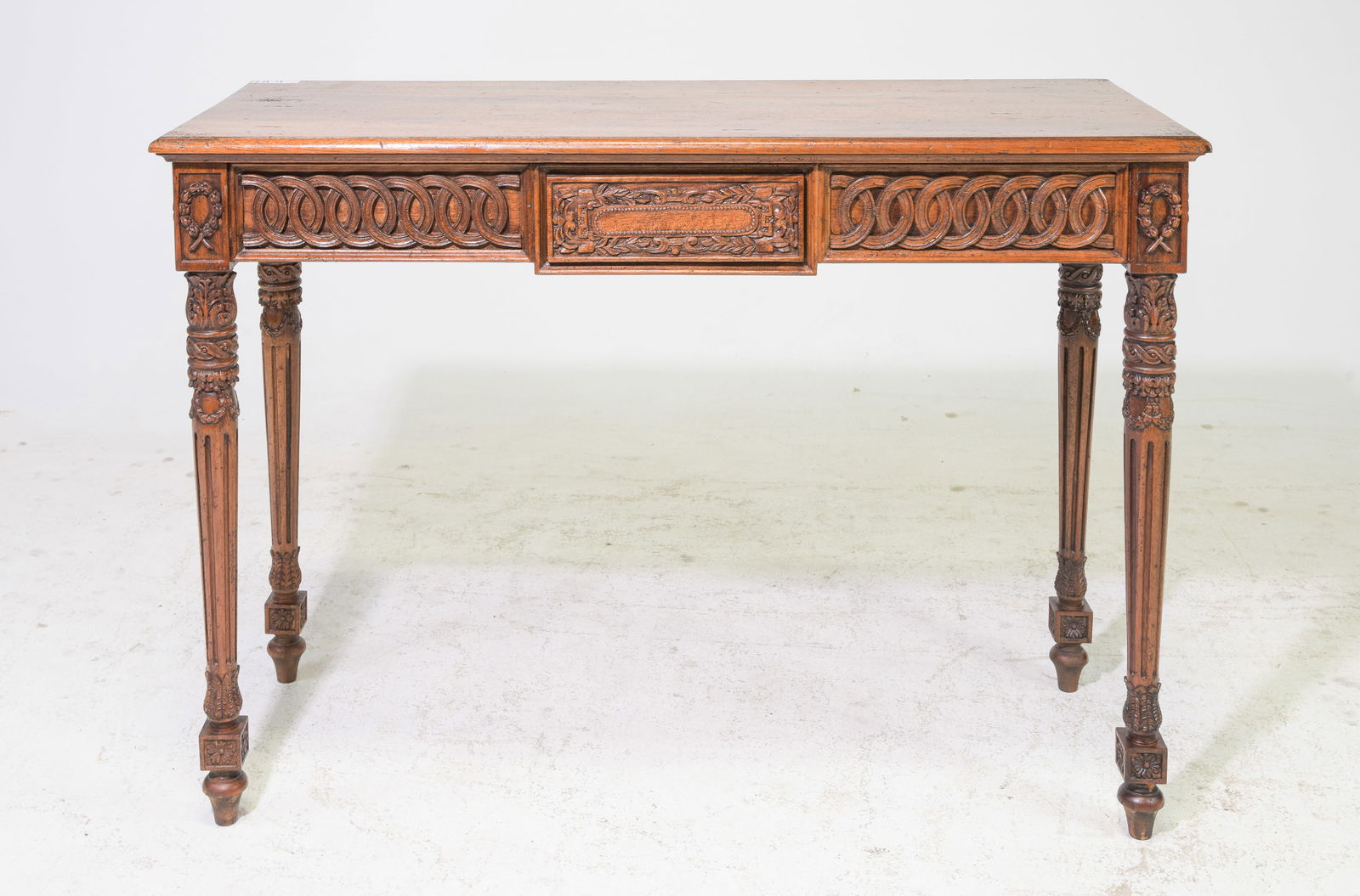 Empire Style Hall Table / Console with Fluted Legs (1 of 4)