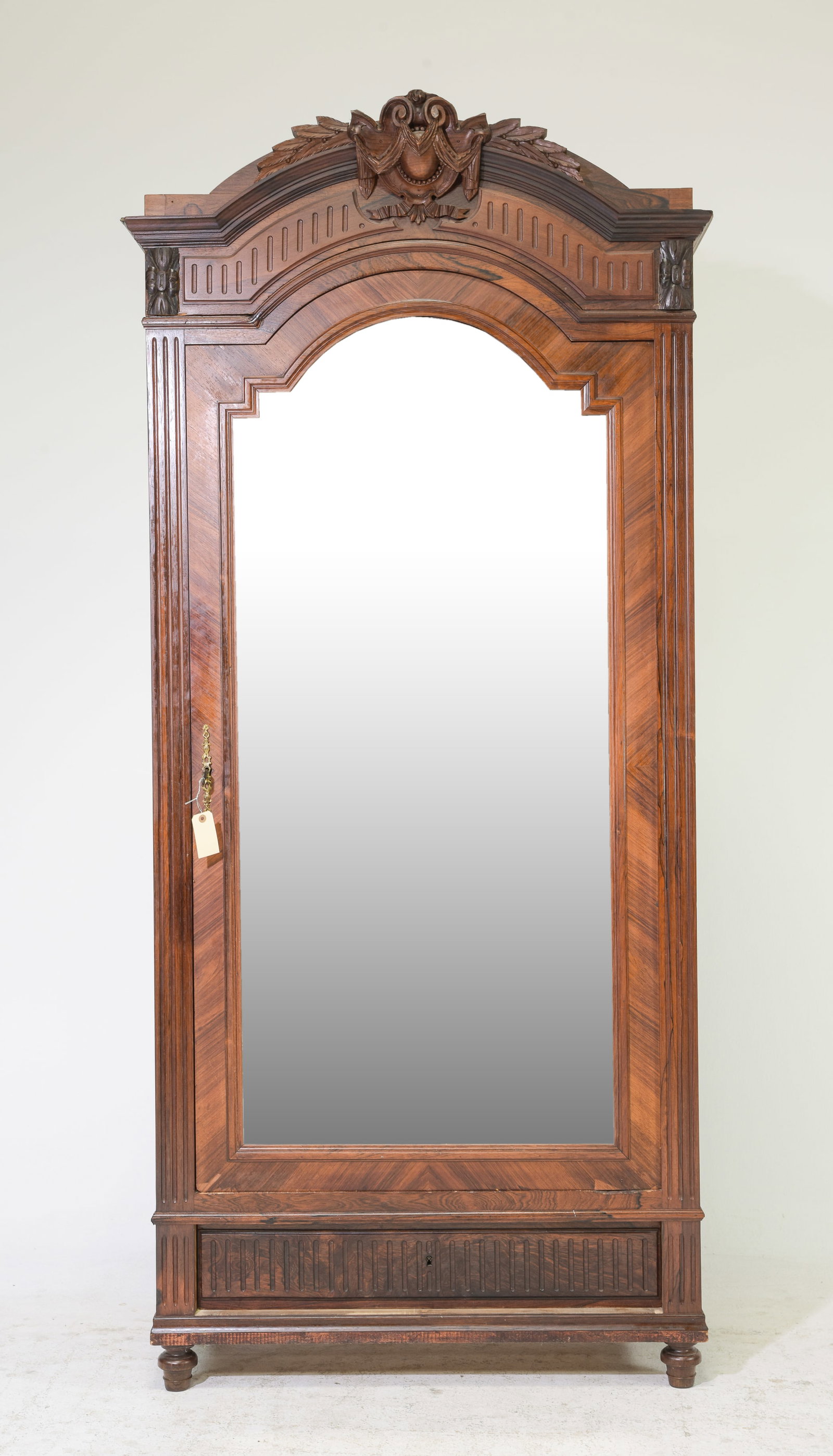 French Mirror Door Armoire / Robe: French Mirror Door Armoire / Robe - 91 in tall x 38.5 x 16.5