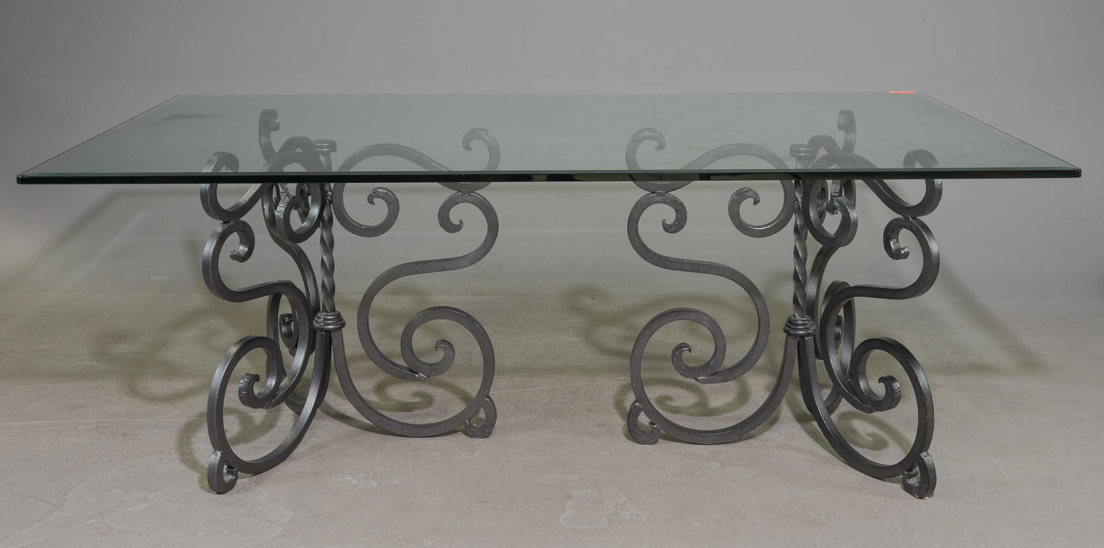 Modern Large Glass Top Dining Table (1 of 3)