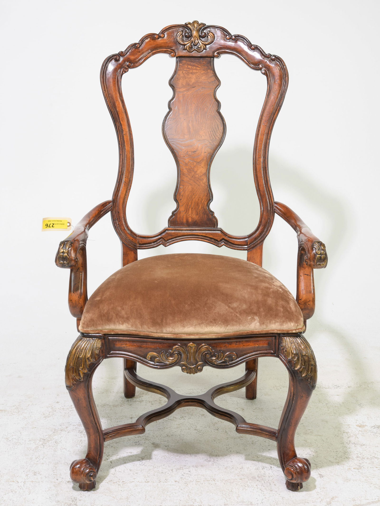 Victorian Style Walnut Arm Chair (1 of 3)