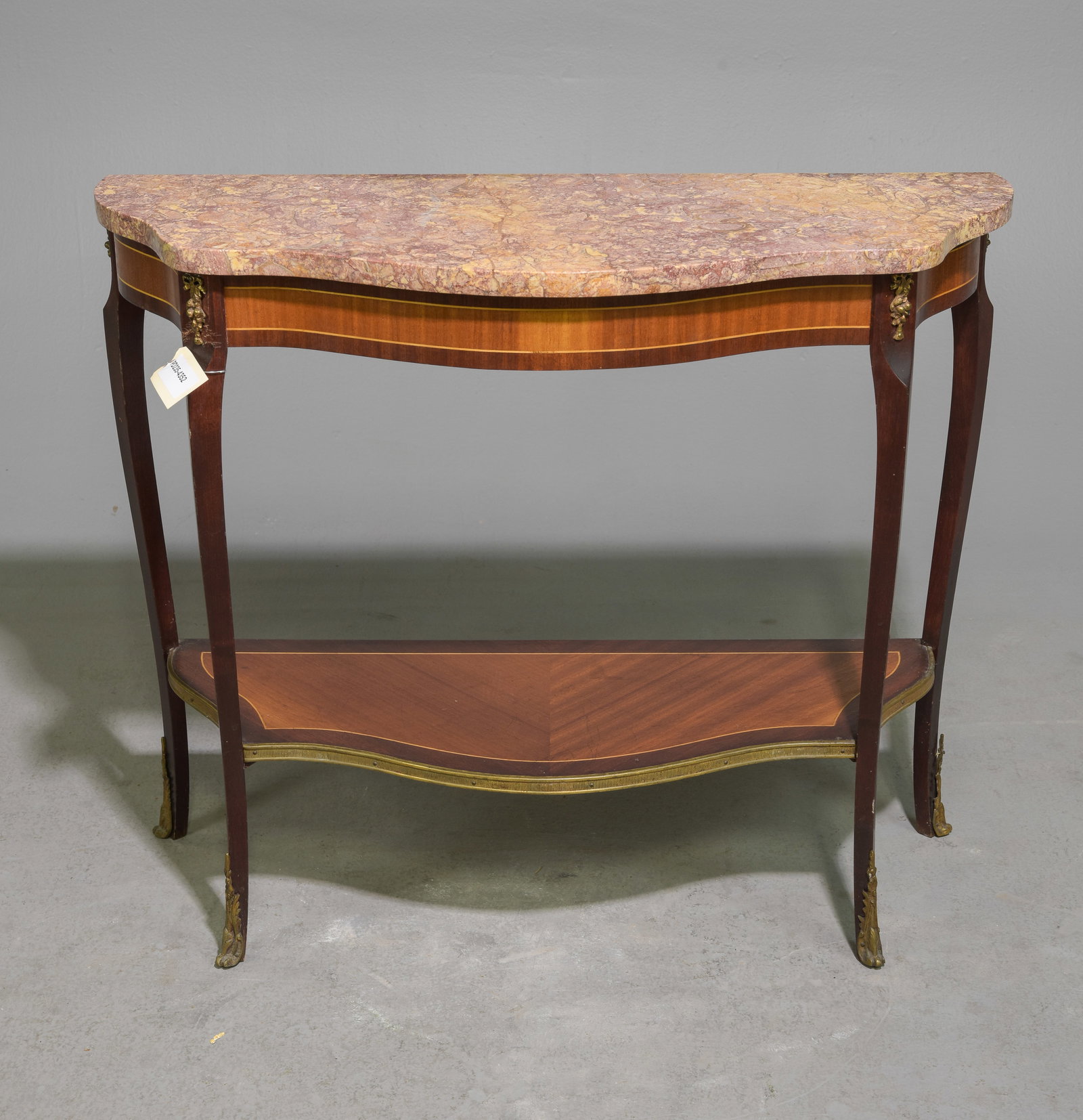 French Marble Top Low Hall Table / Console (1 of 4)