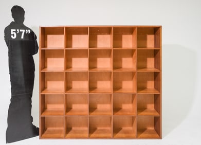 25 Hole Wood Cubby / Display Wall Unit #1