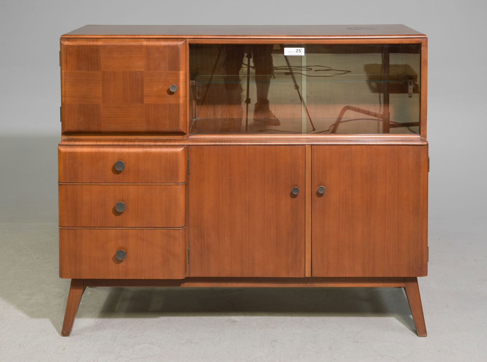 Art Deco Style Walnut Cocktail Sideboard #1 (1 of 7)