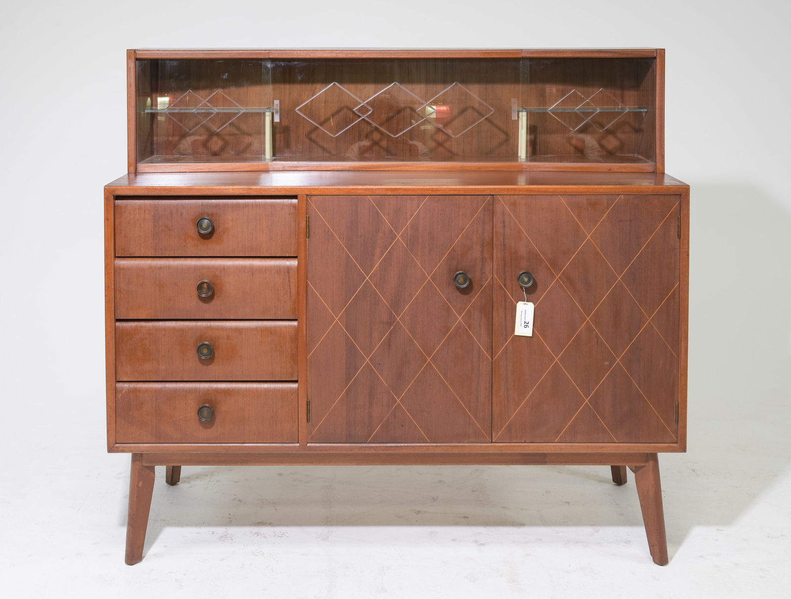 Art Deco Style Walnut Cocktail Sideboard #2 (1 of 7)