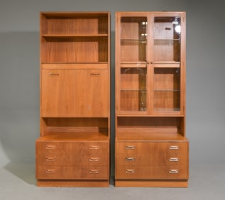 2 Mid Century Modern Wall Units / Bookcases - Gplan