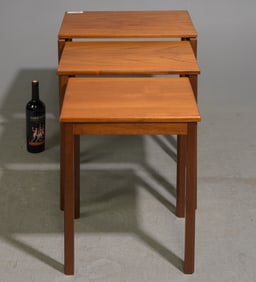 Mid Century Modern Nest of 3 Tables
