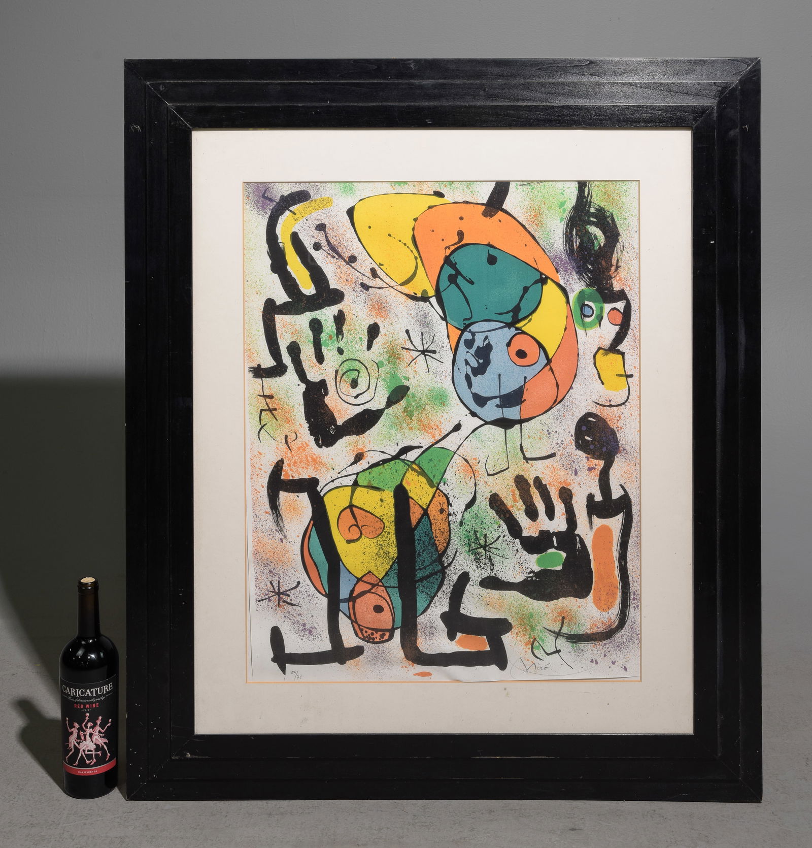 Framed Joan Miro Lithograph Art (1 of 4)