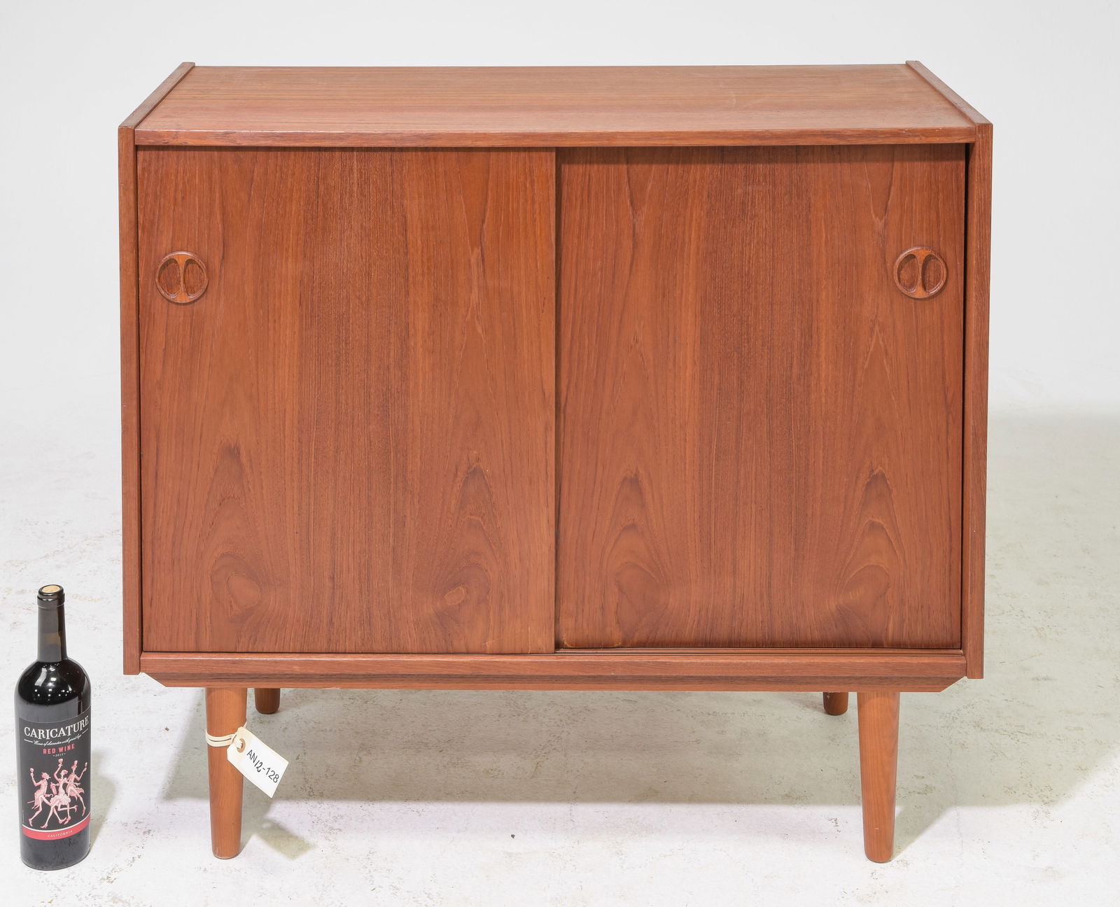Danish Modern Sliding Door Record / Side Cabinet #1 (1 of 3)