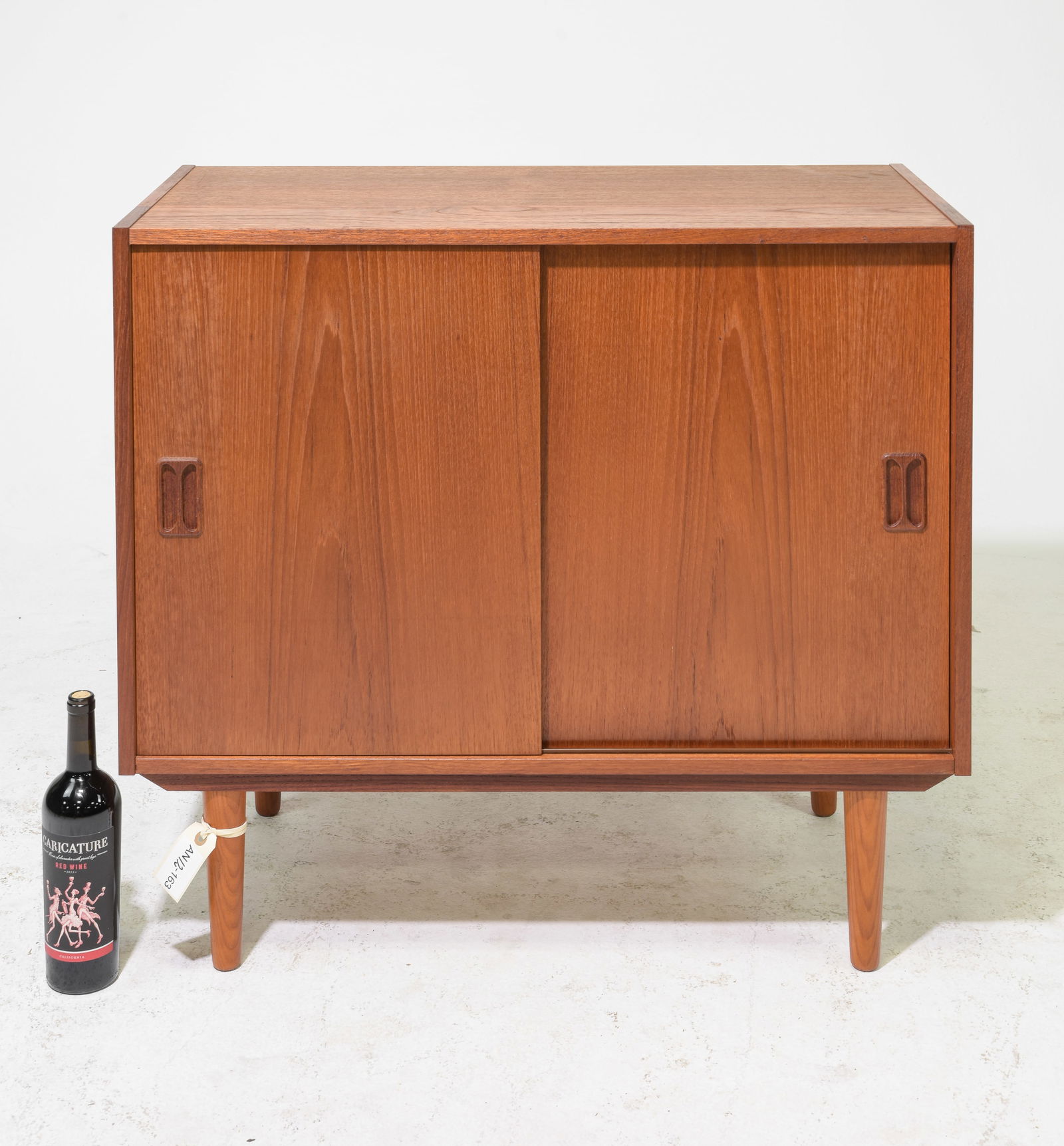 Danish Modern Sliding Door Record / Side Cabinet #3 (1 of 4)