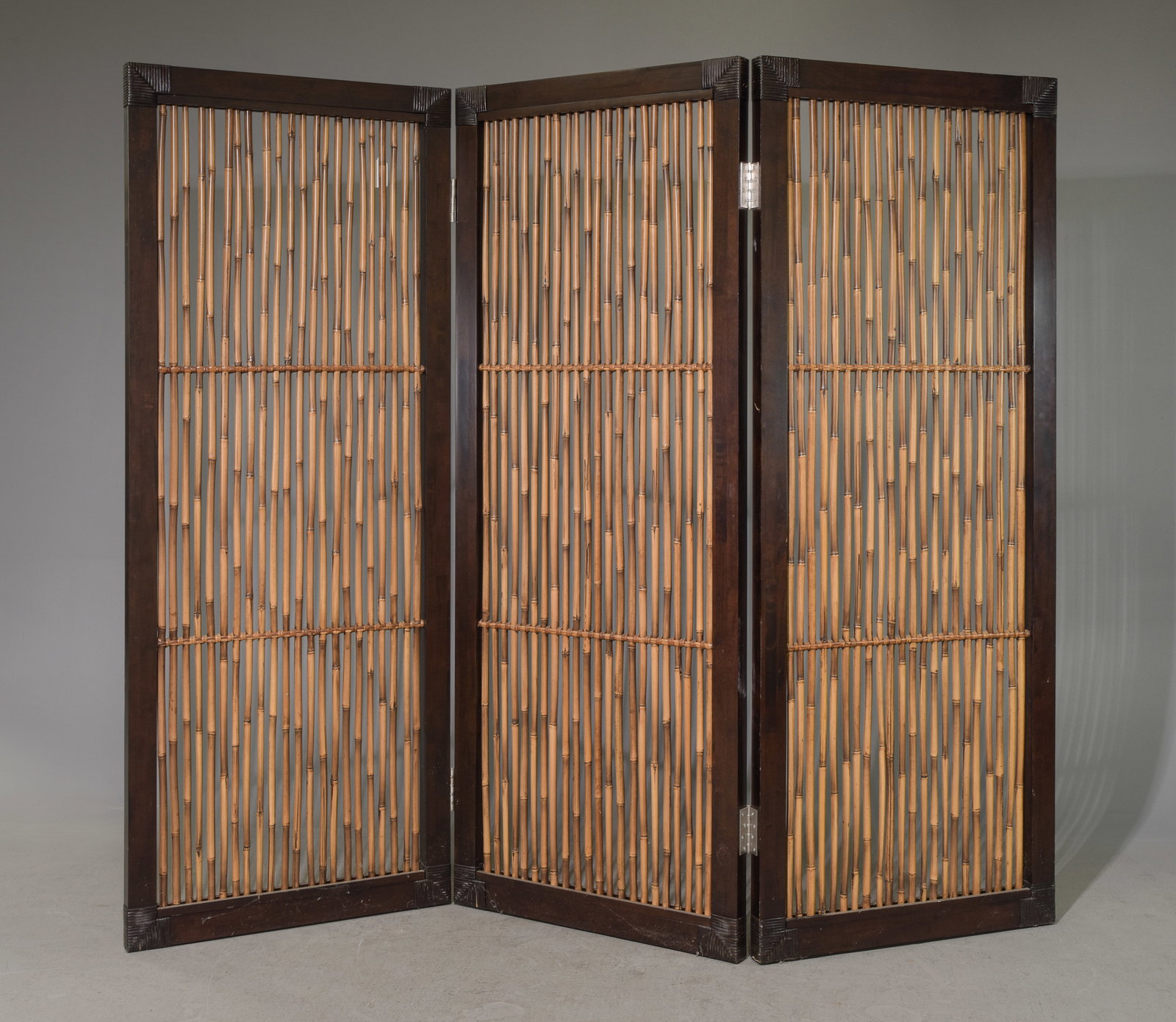 Mid Century Tiki Style 3 Panel Bamboo Screen (1 of 4)