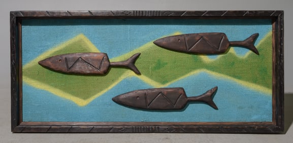 Witco Style " Mod Fish " Art Wall Sculpture