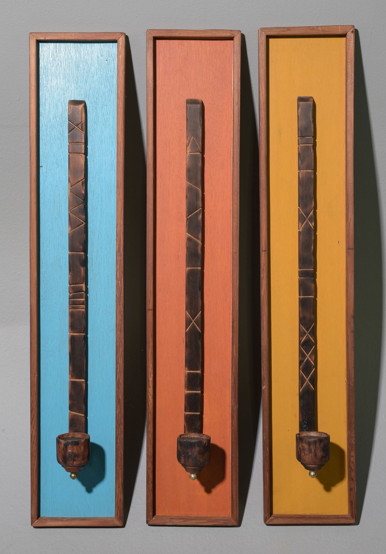 3 Witco Style Painted Candle Sconces (1 of 3)