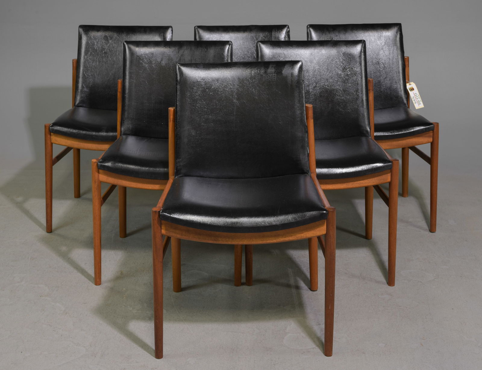 6 Mid Century Modern Leather Dining Chairs (1 of 4)