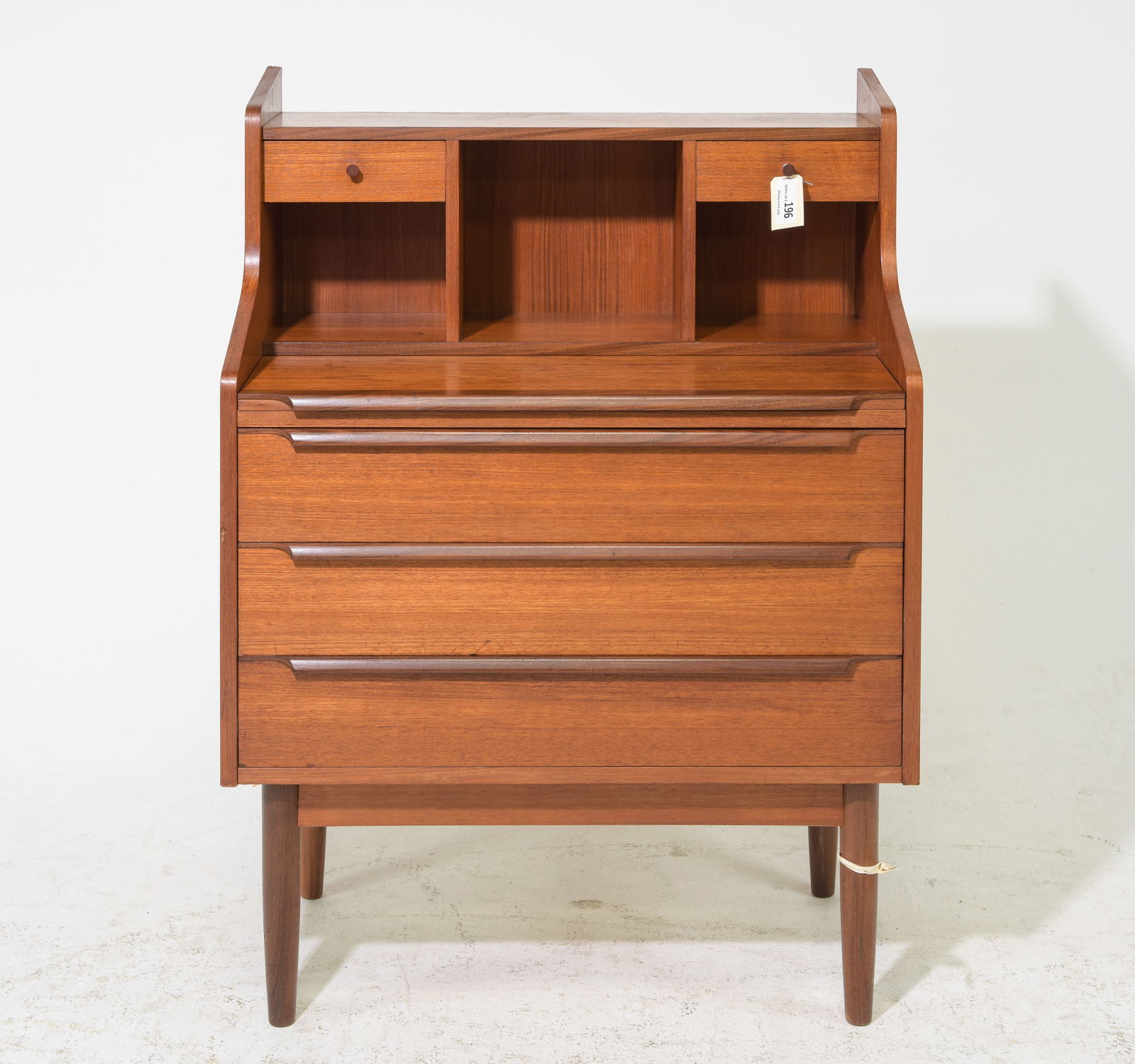 Danish Modern Bureau / Secretaire With Pull Out: Danish Modern Bureau / Secretaire With Pull Out - 43 in tall x 31.5 x 18