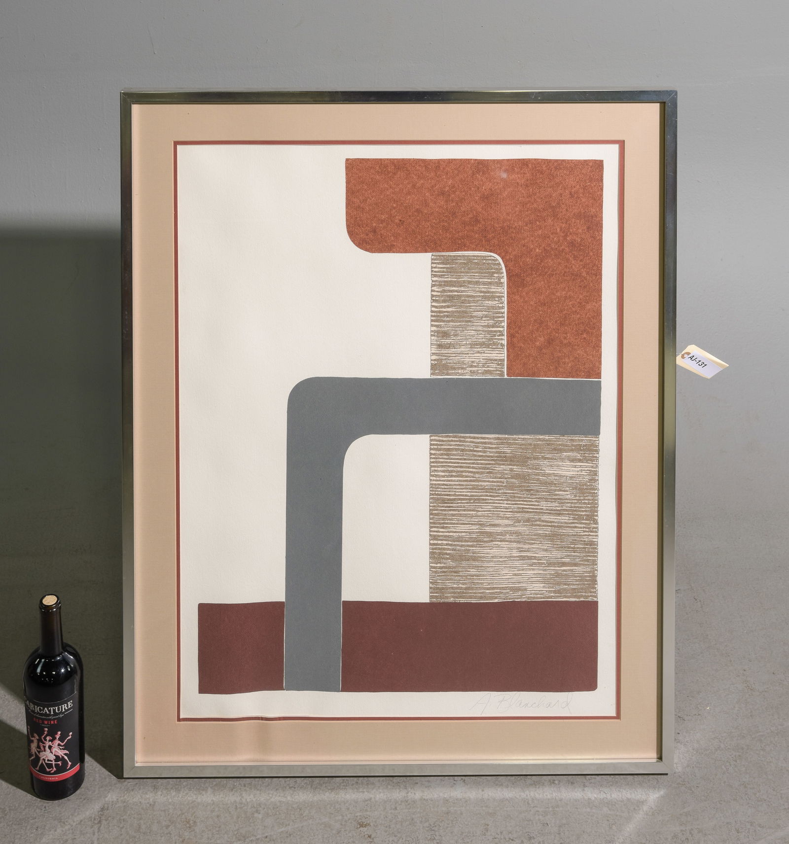 A. Blanchard Signed Art "Window" / "Block" Art (1 of 3)