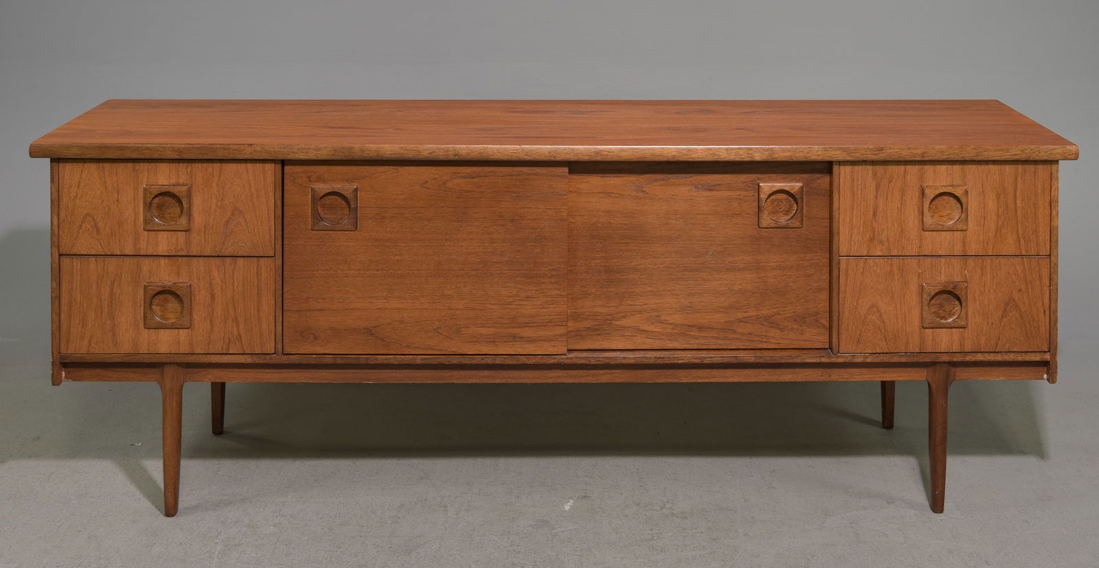 Mid Century Teak Sliding Door Sideboard (1 of 7)