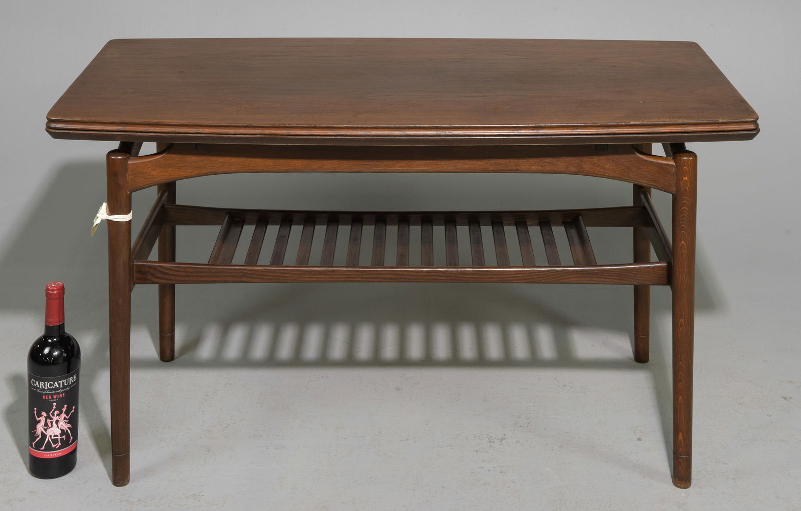 Danish Modern Tall Coffee / Cocktail Table with Leaves (1 of 5)