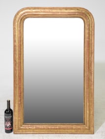 Louis Philippe Style Gold Gilt & Painted Framed Mirror