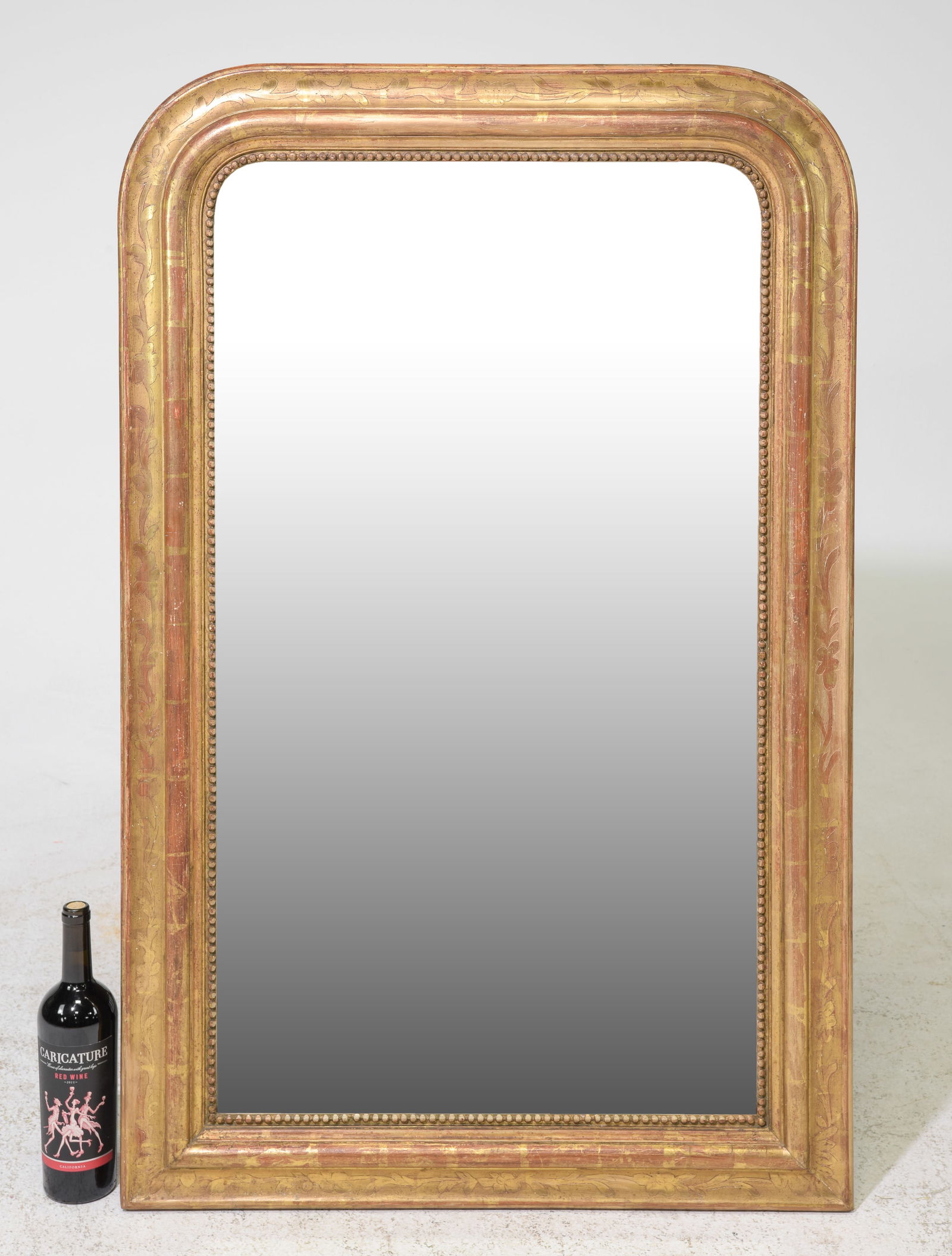 Louis Philippe Style Gold Gilt & Painted Framed Mirror