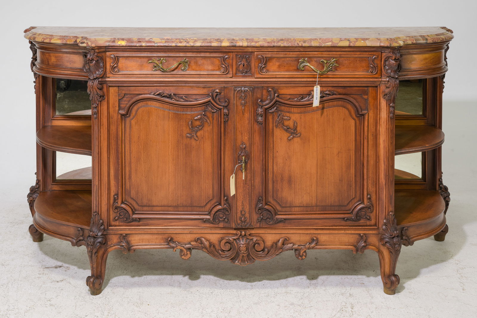 Louis XV Style Marble Top Sideboard / Server (1 of 7)
