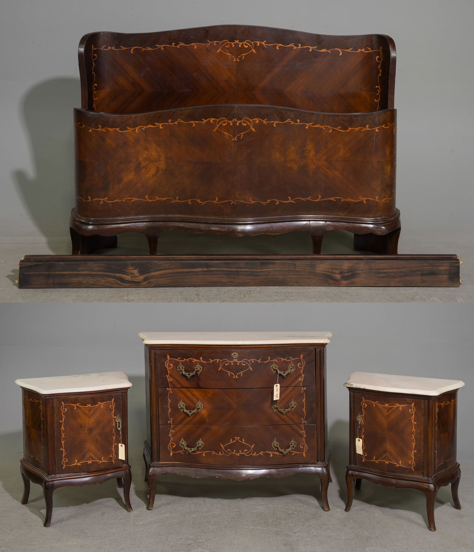 4pc Argentinian Style Bed Set - Chest, Bed, Etc. (1 of 7)