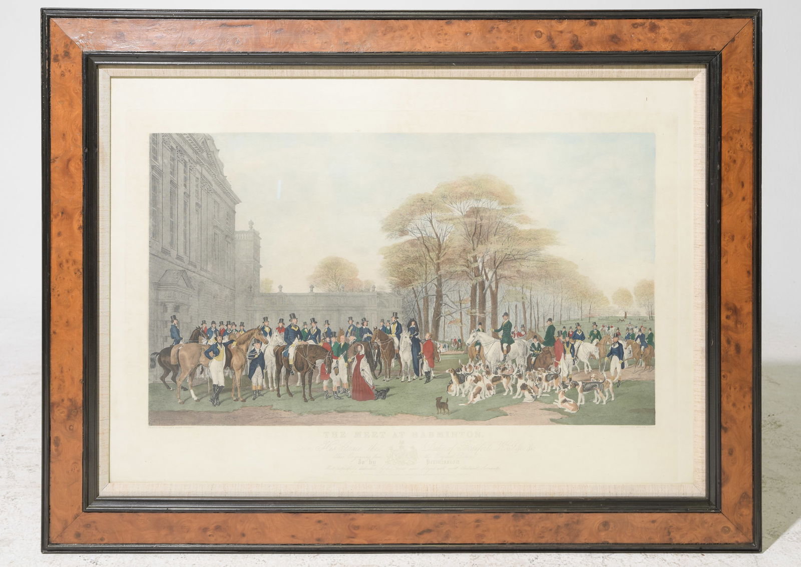 " The Meet At Badminton" Framed Engraving (1 of 5)