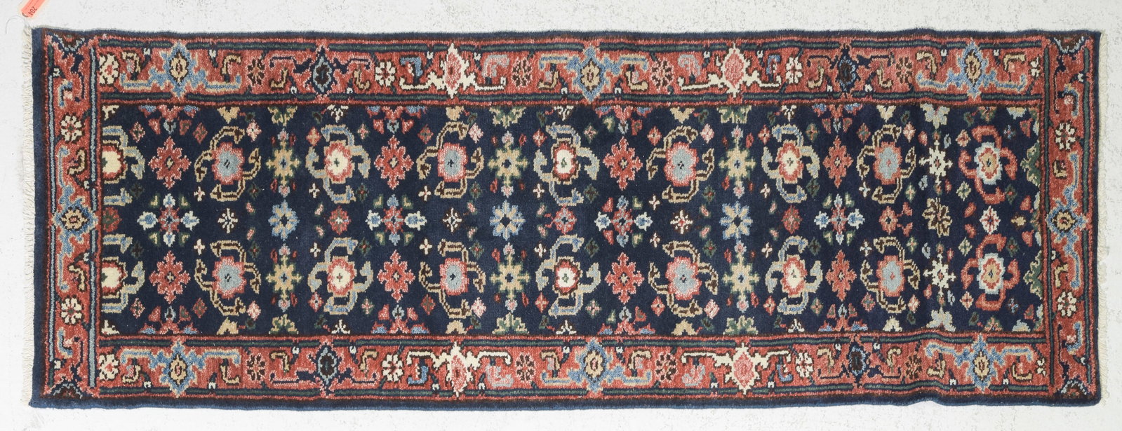 Hand Knotted Serpai Runner Rug - 8' x 2'7: Hand Knotted Serpai Runner Rug - 8' x 2'7