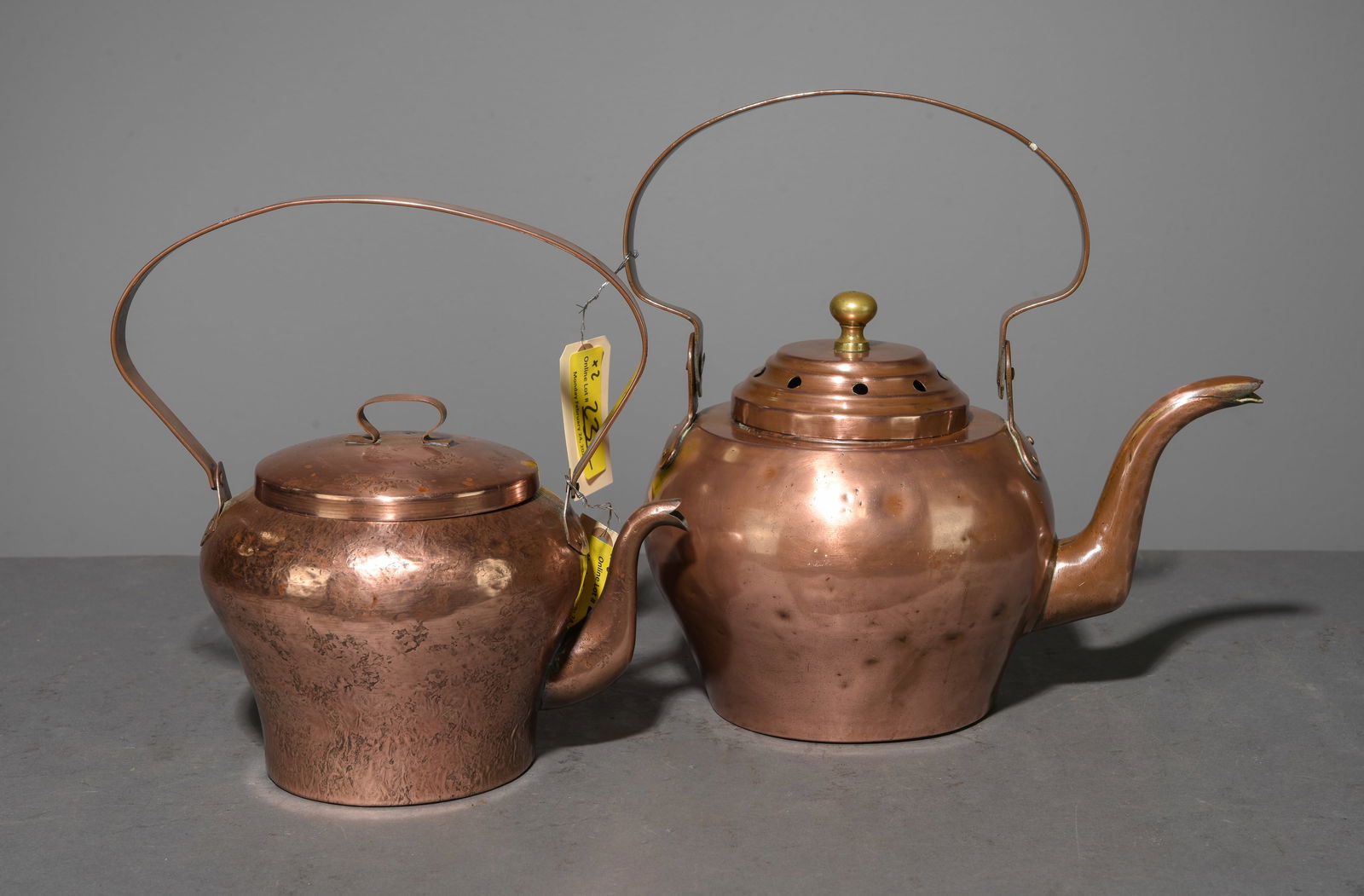 Two French Copper Tea / Coffee Kettles (1 of 6)