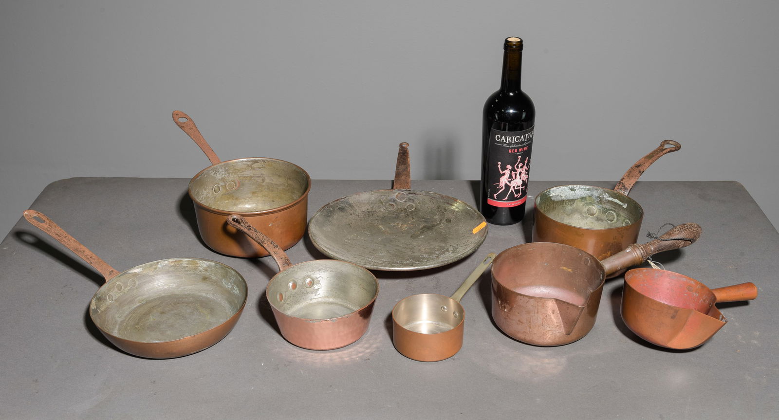 8pcs French Assorted Copper Pans (1 of 6)