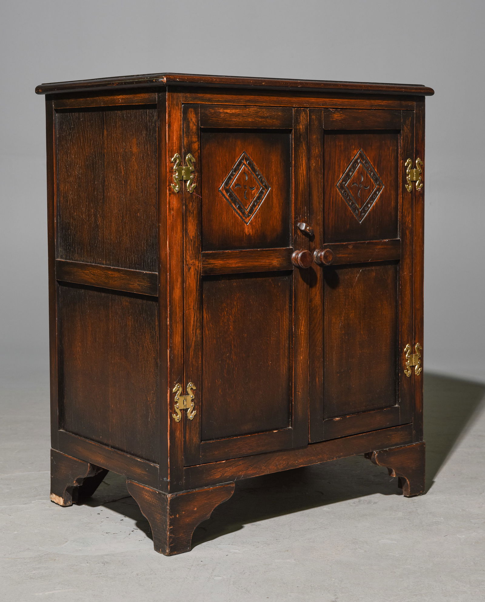 British Oak 2 Door Occasional Cabinet (1 of 6)