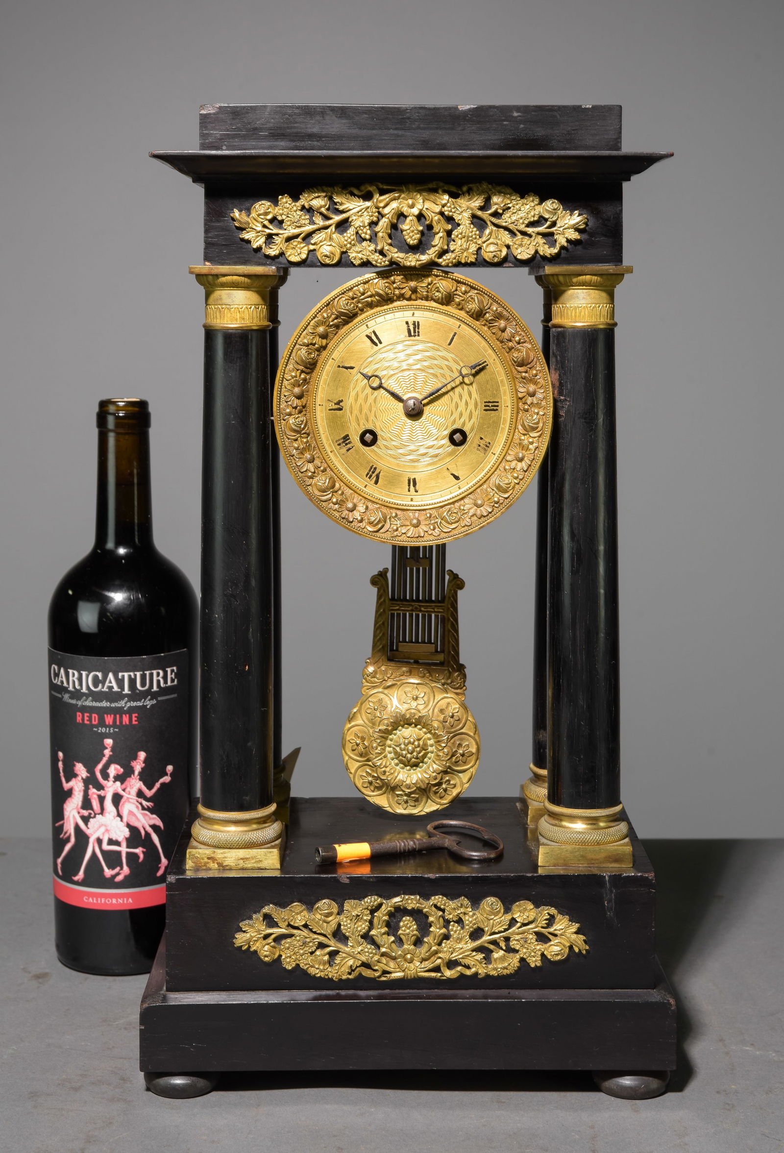 Napoleon III Style Ormolu Adorned Mantle Clock (1 of 7)