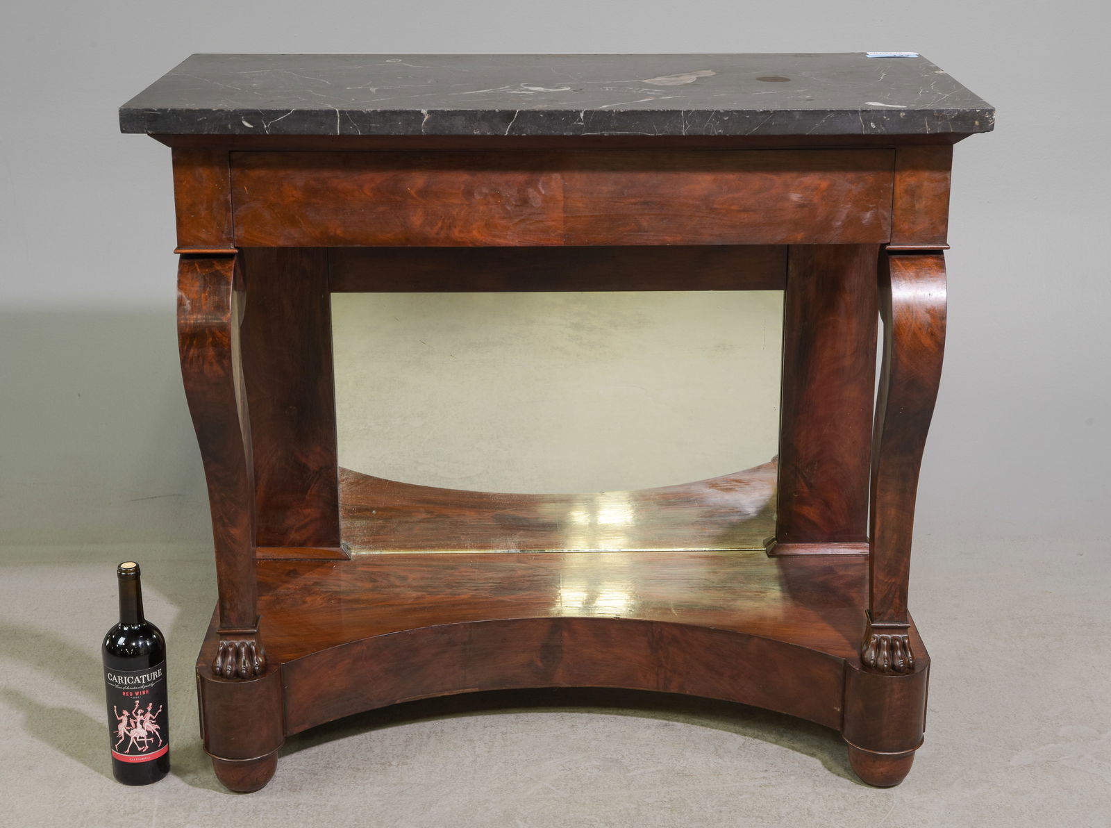 French Empire Style Marble Top Hall Table (1 of 6)
