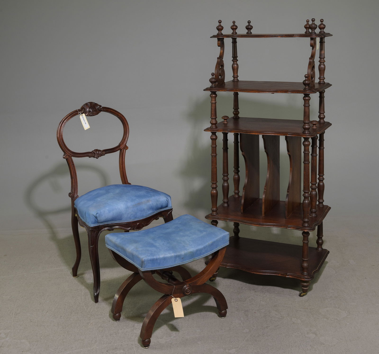 French Side Chair / Stool & Etagere (1 of 7)